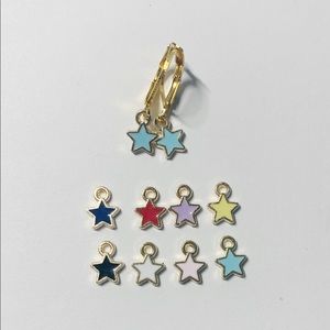 star hoop earrings
